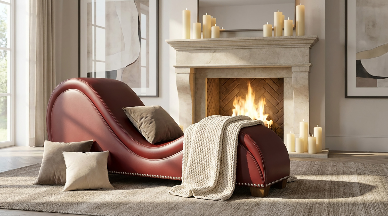 Ruby Red Tantra Chair