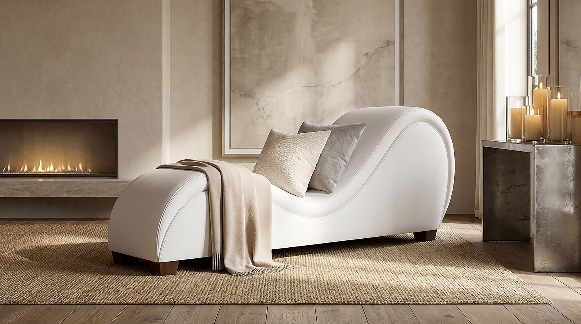 Tantra Chair Linen without nailheads.