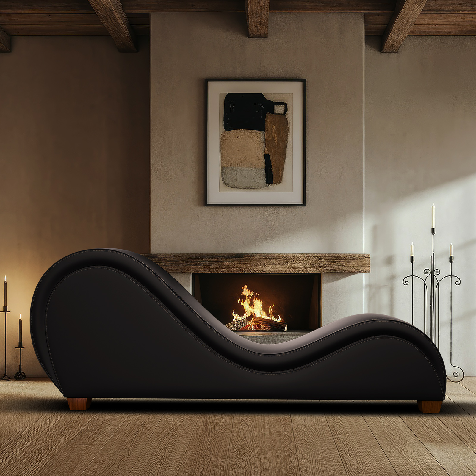 Ebony Tantra Chair in farmhouse interior